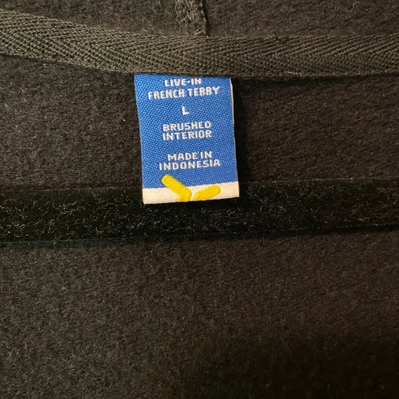 Old Navy Live In French Terry Fleece Lined Deep V-Neck Tunic Hoodie - Picture 4 of 4